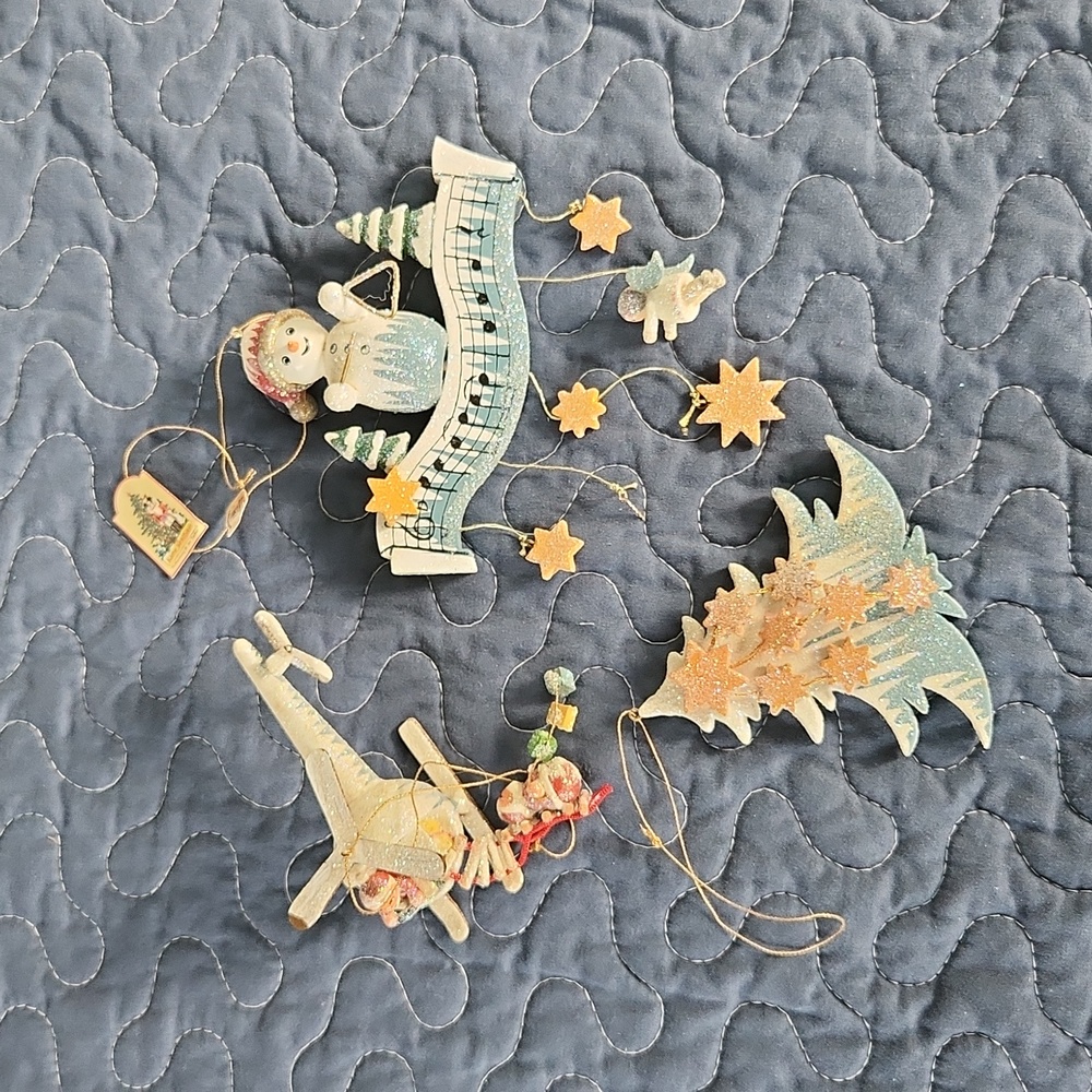 Vintage Kathe Wohlfahrt Wooden Ornaments